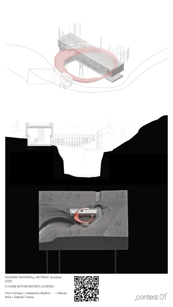 Howard Waterfall Retreat Buildner contest.01, proiect alt+contest Asociatia ALT+A
