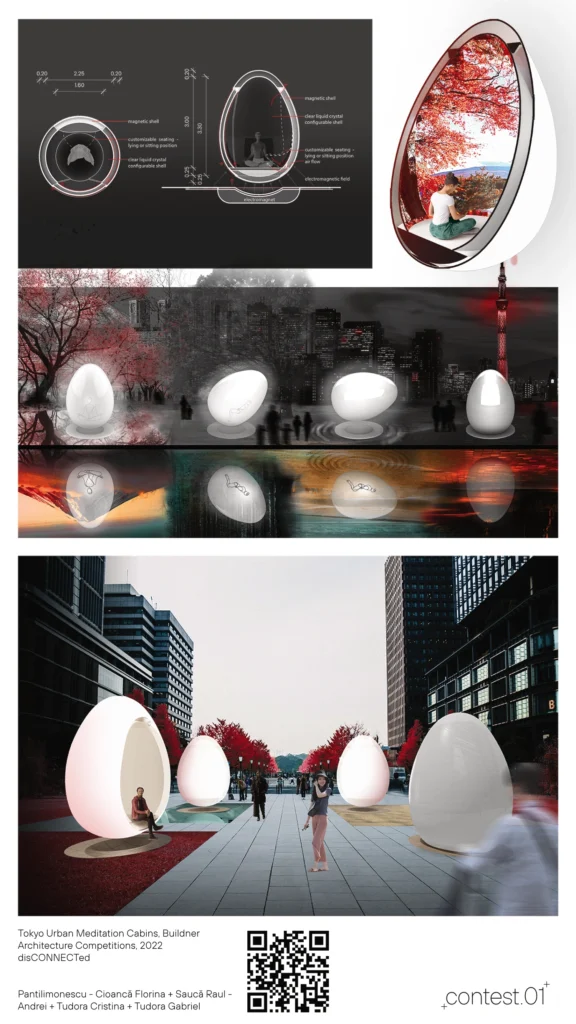 Tokyo urban meditation cabin contest.01, proiect alt+contest Asociatia ALT+A