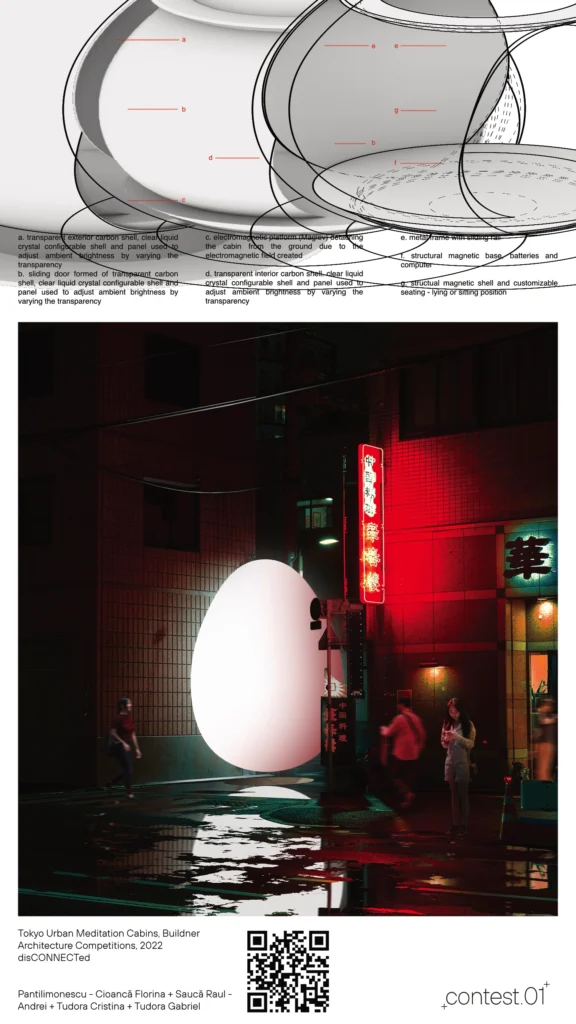 Tokyo urban meditation cabin contest.01, proiect alt+contest Asociatia ALT+A